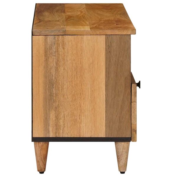 vidaXL TV Cabinet Natural 100 x 33.5 x 46 cm Solid Mango Wood