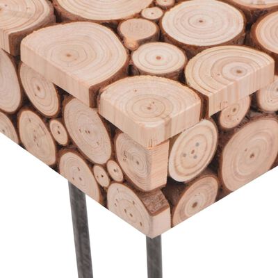 vidaXL Coffee Table Genuine Fir Wood 120.5x60.5x35 cm