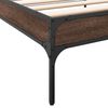 vidaXL Bed Frame without Mattress Brown Oak 90x200 cm