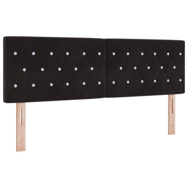 vidaXL Headboard with Headboard Black 160 cm Faux Leather