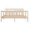 vidaXL Bed Frame without Mattress Solid Wood 120x200 cm (810077+814134)