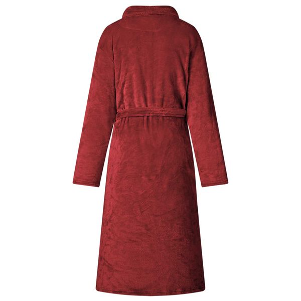 vidaXL Bathrobe without Hood Bordeaux Red XXL Flannel