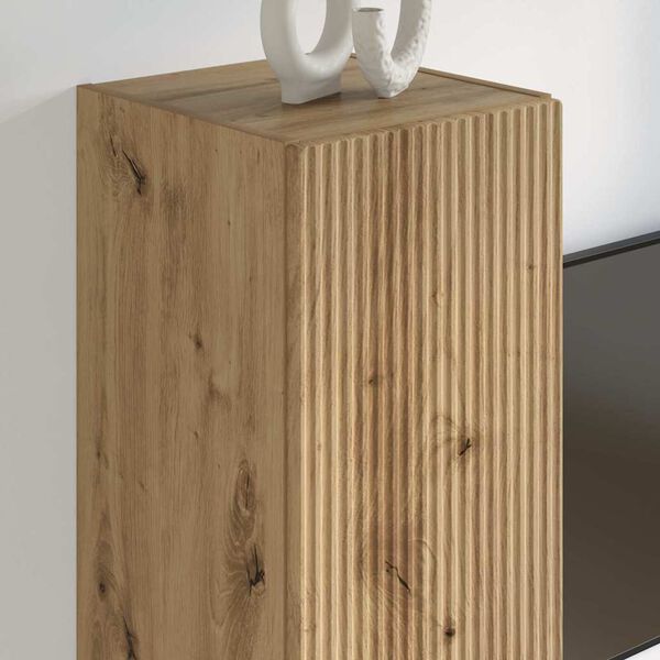 vidaXL TV Wall Cabinet Artisian Oak 30 x 31 x 100 cm Engineered Wood