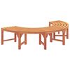 vidaXL Tree Bench 2 pcs Natural 160 x 80 x 45cm Solid Eucalyptus Wood
