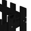 vidaXL Garden Planter with Fence Design Black 50x50x50 cm Solid Wood Pine