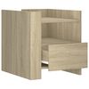 vidaXL Bedside Cabinet Sonoma Oak 45x50x50 cm Engineered Wood