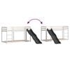 vidaXL Bunk Bed with Slide&Ladder without Mattress White 90x200 cm