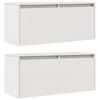 vidaXL Wall Cabinets 2 pcs White 80x30x35 cm Solid Wood Pine