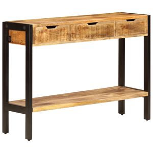 vidaXL Sideboard with 3 Drawers 110x35x75 cm Solid Mango Wood