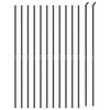 vidaXL Wire Mesh Fence with flange Anthracite 2.2x25 m