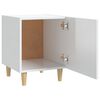 vidaXL Bedside Cabinets 2 pcs High Gloss White Engineered Wood
