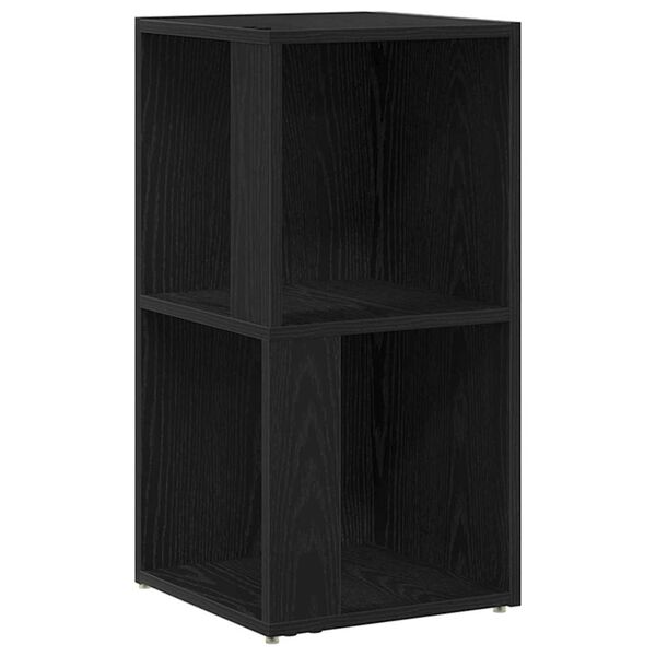 vidaXL Corner Shelves Black Oak 33 x 33 x 67 cm Engineered Wood