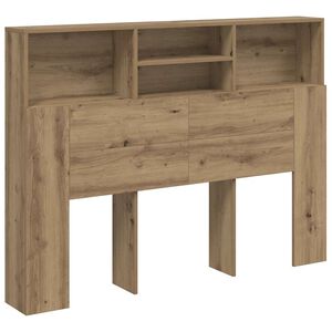 vidaXL Headboard Cabinet Artisan Oak 140x19x103.5 cm