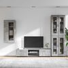 vidaXL TV Cabinet Set with Drawer FLORIN Concrete Grey Engineered Wood