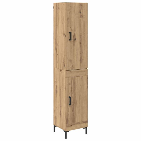 vidaXL Highboard Artisan Oak 69.5 x 34 x 180 cm Engineered Wood
