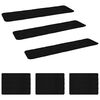 vidaXL Stair Mats 15 pcs 76 x 20 cm Black Polyester Rectangular