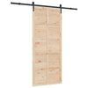 vidaXL Sliding Door Natural 80 x 208 cm Solid Pine Wood
