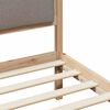 vidaXL Bed Frame with Headboard Taupe 75 x 190 cm Fabric