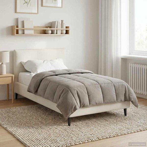 vidaXL Summer Duvet Pink 135 x 200 cm Microfiber and Teddy fleece