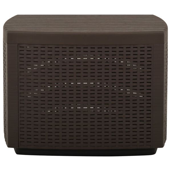 vidaXL Garden Table Mocha 53x53x40 cm Plastic