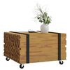 vidaXL Coffee Table Brown 60 x 60 x 38 cm Solid Teak Wood
