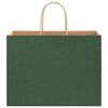 vidaXL Paper Bags 250 pcs with Handles Green 32x17x25 cm