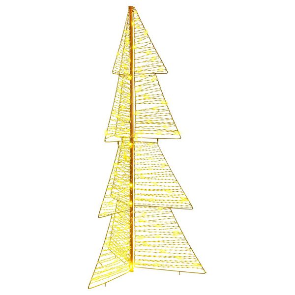 vidaXL Christmas Tree with 160 LEDs Warm White 150 cm PET
