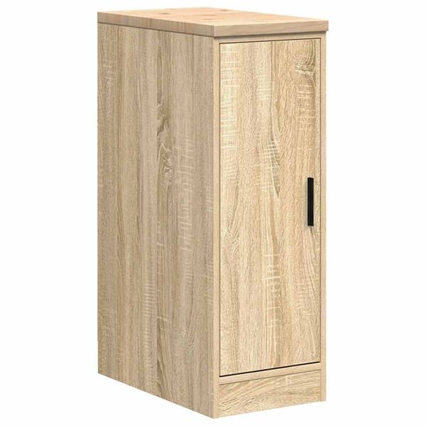 vidaXL Garage Storage Cabinet Sonoma Oak 30x51x85 cm Solid Wood Pine