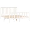 vidaXL Bed Frame without Mattress White 160x200 cm Solid Wood Pine