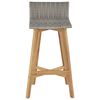 vidaXL Bar Chairs 2 pcs Solid Acacia Wood