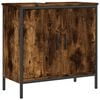 vidaXL Bathroom Sink Cabinet Smoked Oak 60x30x60 cm Engineered Wood