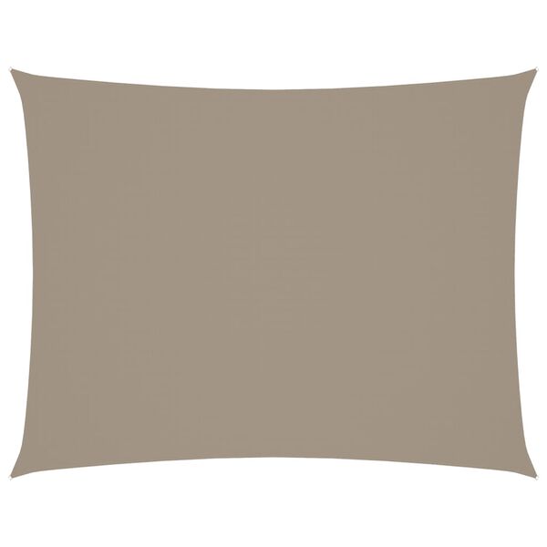 vidaXL Sunshade Sail Oxford Fabric Rectangular 5x6 m Taupe