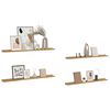 vidaXL Wall Shelf 4 pcs Brown 100 x 9 x 3 cm Engineered Wood