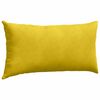 vidaXL Sofa Pillows 2 pcs Yellow 80 x 40 cm Corduroy Fabric