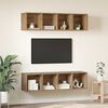 vidaXL TV Cabinet Set Wall-mounted 3 pcs Artisan Oak Engineered Wood