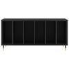 vidaXL Record Cabinet Black 100x38x48 cm Engineered Wood