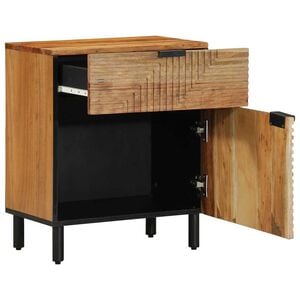 vidaXL Bedside Cabinet Brown 50 x 33 x 60 cm Solid Acacia wood