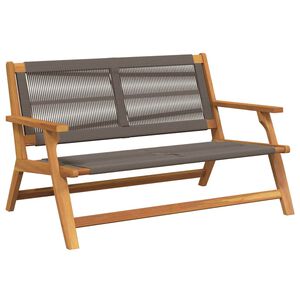 vidaXL Garden Relax Bench Grey Solid Acacia Wood