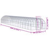 vidaXL Outdoor Chicken Coop 3x16x2 m Galvanised Steel