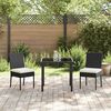 vidaXL Garden Dining Set 3 pcs Cream Powder-Coated Steel