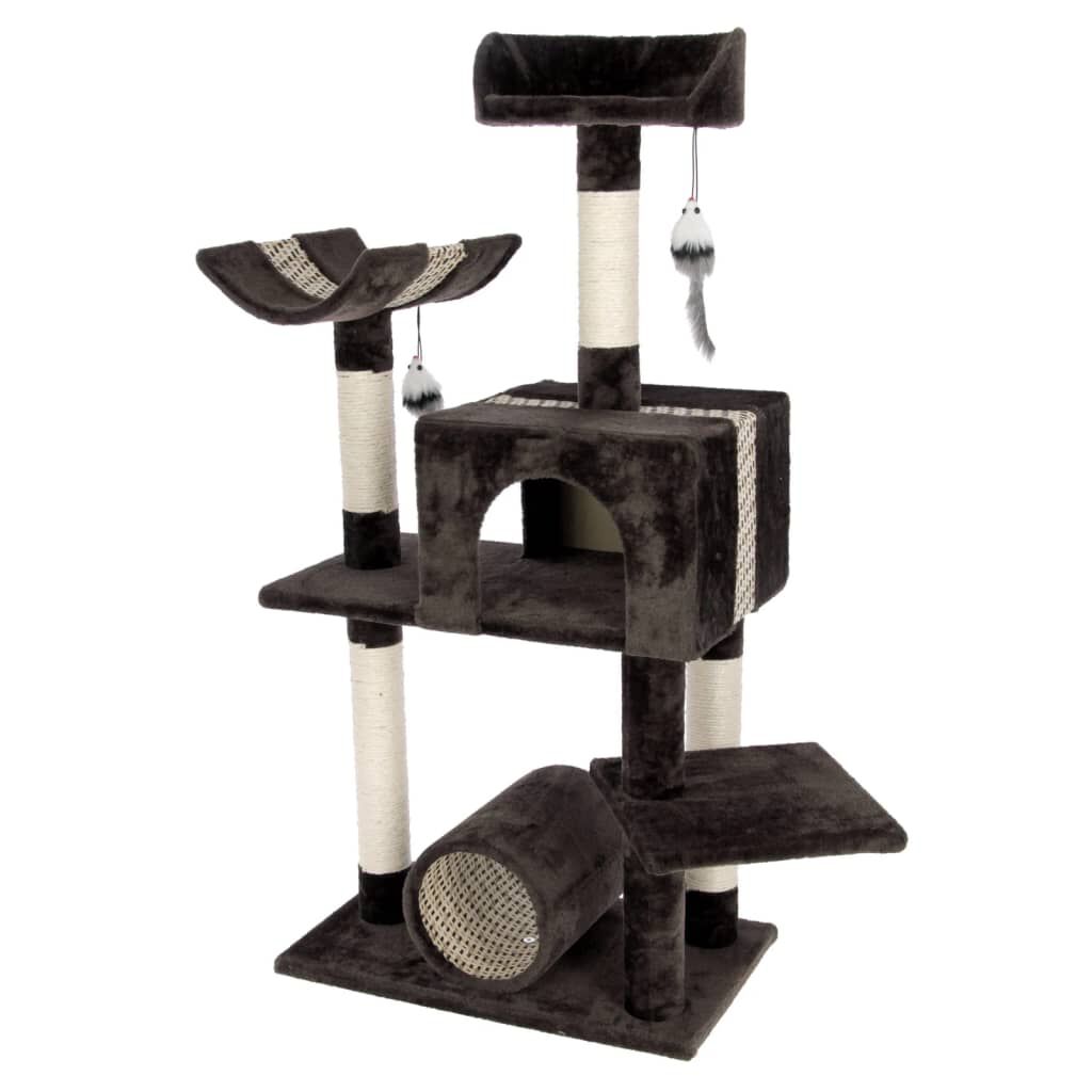 Kerbl Cat Tree Safari Big 122 cm Dark Brown vidaXL