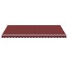 vidaXL Manual Retractable Awning Burgundy 500x350 cm