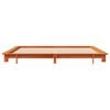 vidaXL Bed Frame without Mattress Wax Brown 180x200 cm Super King Solid Wood Pine