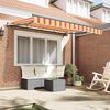 vidaXL Retractable Awning Manual Yellow 350 x 200 cm Fabric