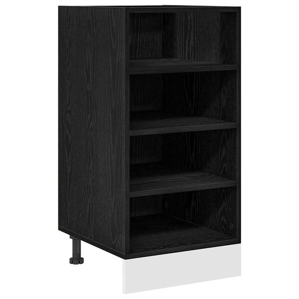 vidaXL Kitchen Base Cabinet with Drawer Black oak 40 x 44.5 x 81.5 cm