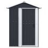 vidaXL Garden Shed Anthracite 126x97.5x177 cm Galvanised Steel