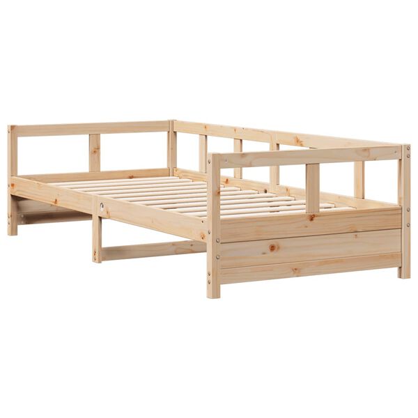 vidaXL Daybed without Mattress Natural 80x200 cm Solid Wood Pine