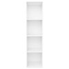 vidaXL Book Cabinet/TV Cabinet White 36x30x143 cm Engineered Wood