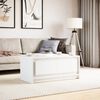 vidaXL Coffee Table with LED Lights White Engineered Wood