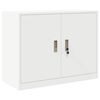 vidaXL Storage Cabinet White 90 x 40 x 70 cm Cold-Rolled Steel